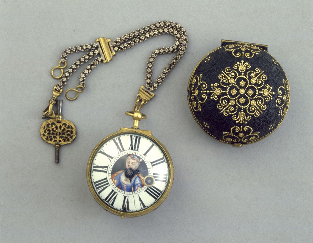 铜壳画珐琅怀表(全形1)